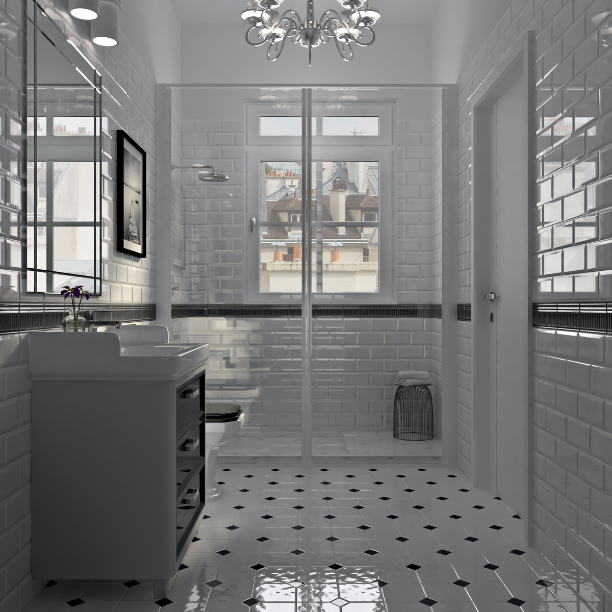 traditional white bathroom designs